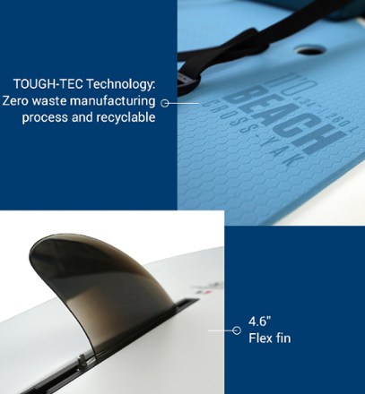 TAHE Beach Cross Tough-Tec Hybrid SUP-Yak with Paddle - 11' 4