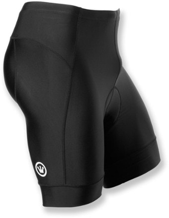 Men's Black Bike Shorts, Medium Distance Chamois