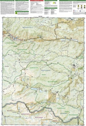 National Geographic Poudre River and Cameron Pass Map 1
