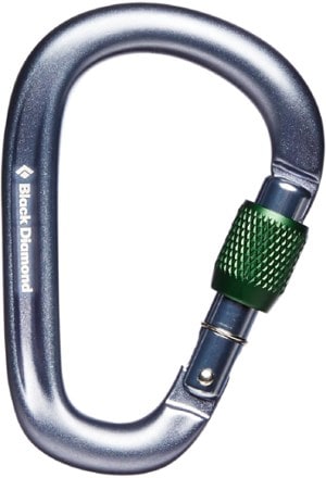 Small Carabiners Matte Black - Screw Lock Connectors