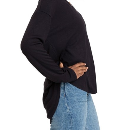 Threads 4 Thought Rhayne Feather Rib Long-Sleeve V-Neck Shirt - Women's 3
