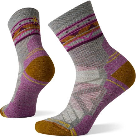 Smartwool Hike Light Cushion Zig Zag Valley Mid Crew Socks - Women's 0