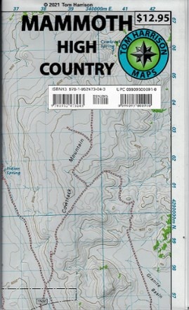 Tom Harrison Cartography Mammoth High Country Trail Map 0