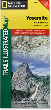 Trails Illustrated Yosemite National Park Trail Map