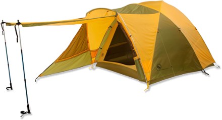 Tent with Rainfly - Trekking Poles sold separately (Yellow/Moss)