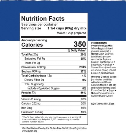 Mountain House Scrambled Eggs with Bacon XL - 9 Servings 1