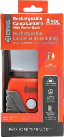 SOL Camp Lantern with Power Bank 0