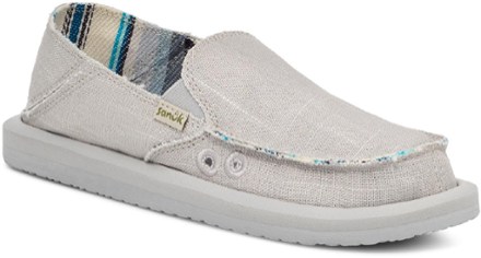 Sanuk Women's Shoe Size 10 Washed White Avery Hemp Slip On 1116485 NWT