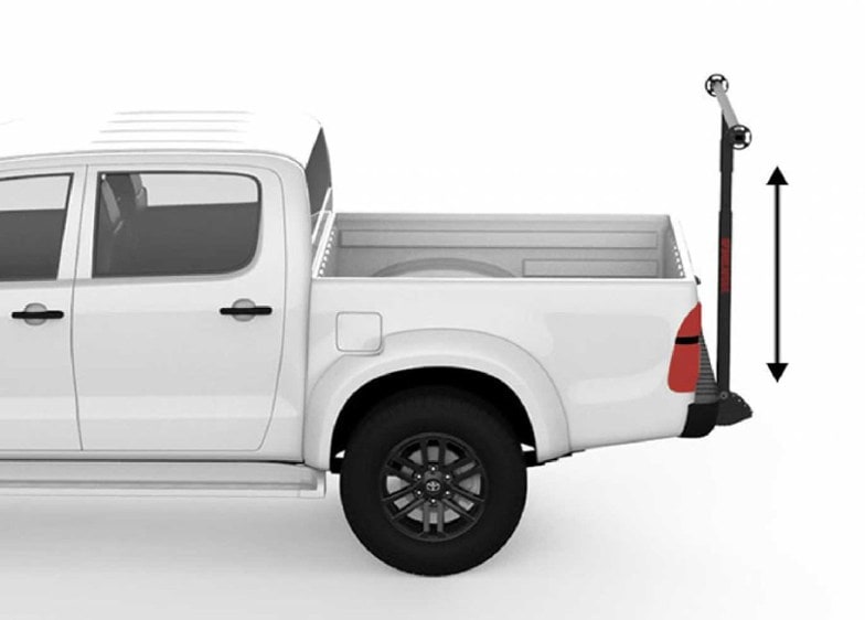 In Use (LongArm Truck Bed Extender Rack sold separately)