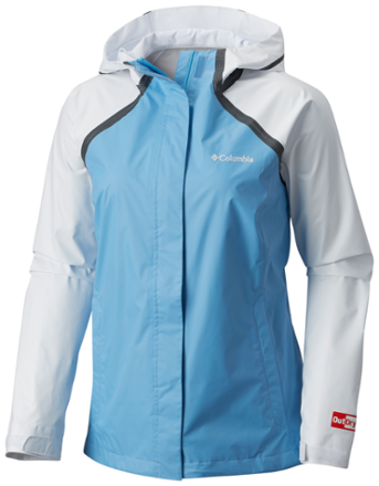 womens white columbia rain jacket