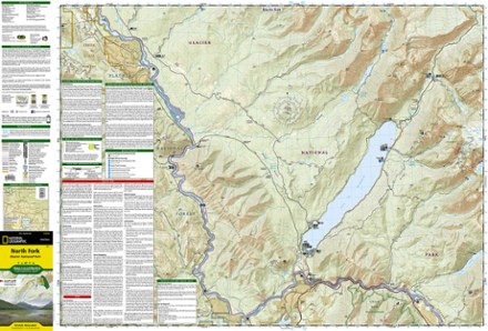 Topographic Map Of Glacier National Park National Geographic North Fork: Glacier National Park Topographic Map | Rei  Co-Op
