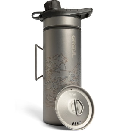 Grayl GeoPress Ti Water Filter and Purifier Bottle Plus Cook Lid 4