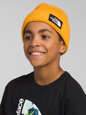 Kids' The North Face TNF Box Logo Cuffed Beanie Medium Grey