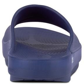 OOFOS OOahh Slide Sandals Back view (Navy)