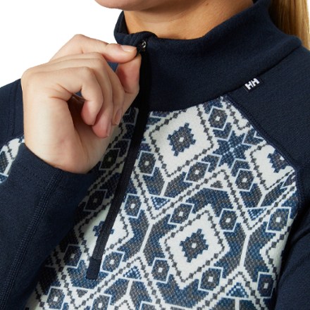 Helly Hansen LIFA Merino Midweight 2-In-1 Graphic Half-Zip Base Layer Top - Women's 4
