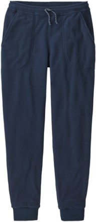 Girls Navy Kids' Ribbed Cuff Plush Lined Leggings