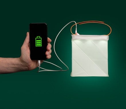 LuminAID Max Quick Inflate Solar Lantern with Phone Charger Phone and lightning cable not included