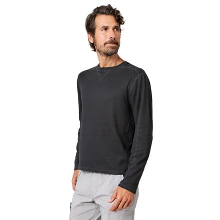Free Country Sueded Pique Long-Sleeve Crew Shirt - Men's 2