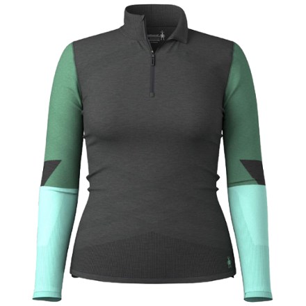 Smartwool Intraknit Thermal Merino Colorblock Quarter-Zip Base Layer Top - Women's 0