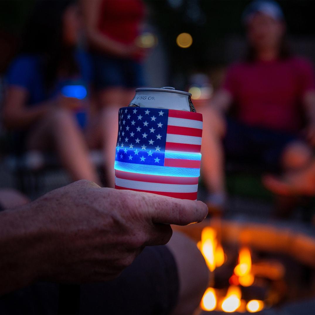 Location Image for SlapLit Rechargeable Disc-O Select LED Drink Wrap