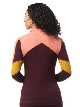 Smartwool Classic Thermal Merino Colorblock Quarter-Zip Base Layer Top - Women's 2