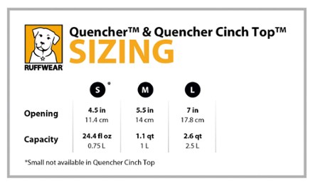 Sizing Information (Granite Gray)