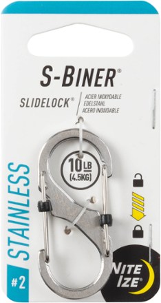 Nite Ize S-Biner SlideLock Stainless Steel #2 Dual Carabiner 4