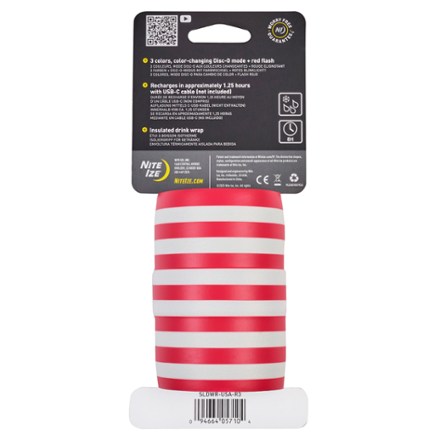 Nite Ize SlapLit Rechargeable Disc-O Select LED Drink Wrap 10