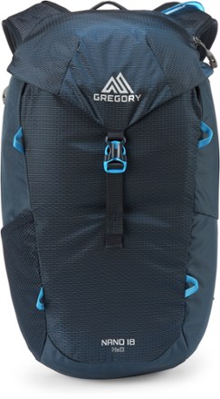 Gregory Nano 18 H2O Hydration Pack Back view (Scuba Blue)