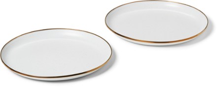 Barebones Enamelware Plates - Package of 2 1