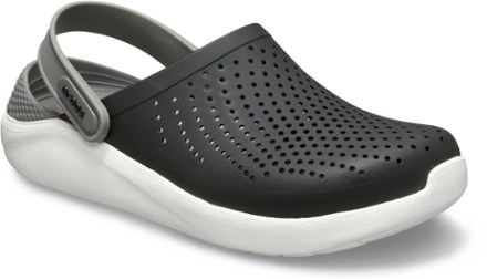 crocs literide black and red