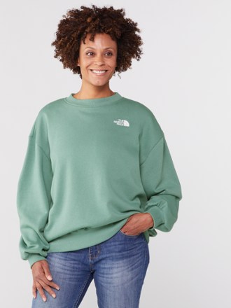 売れ筋商品|||ノースフェイス カットソー トップス レディース Women's Evolution Oversized Crewneck Fleece Sweatshirt Duck Green The North Face Evolution Fleece Sweatshirt for Women in