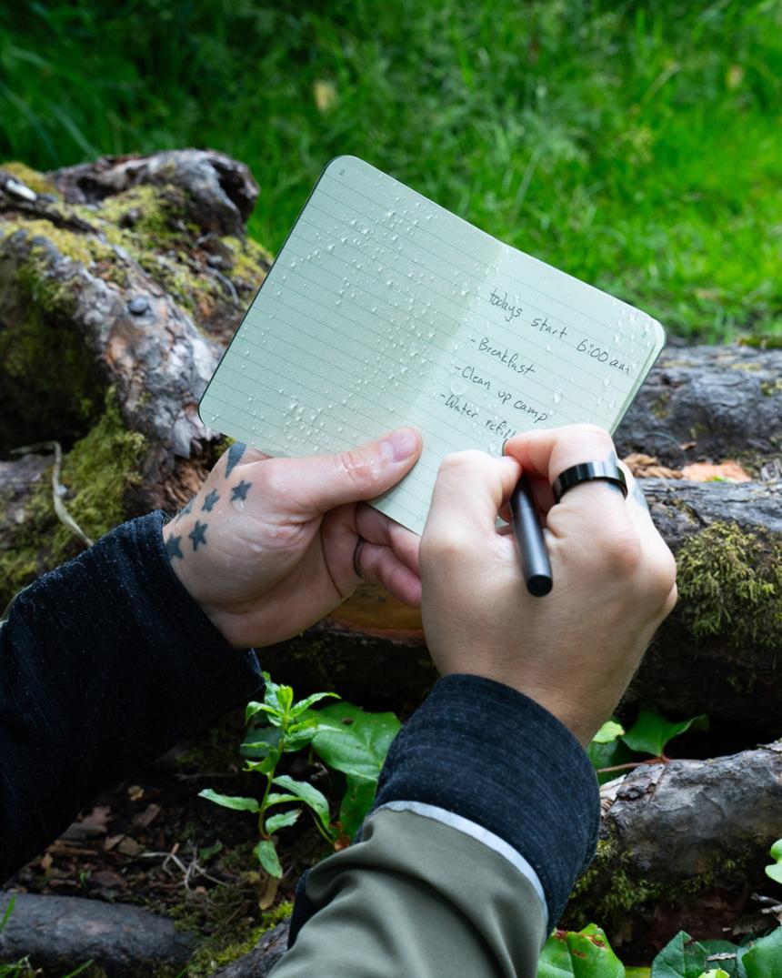 Location Image for Weatherproof Mini Stapled Notebook - Package of 3