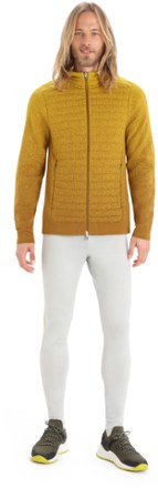 Icebreaker ZoneKnit Insulated Long-Sleeve Zip Fleece Hoodie Into The Deep - Men's 3