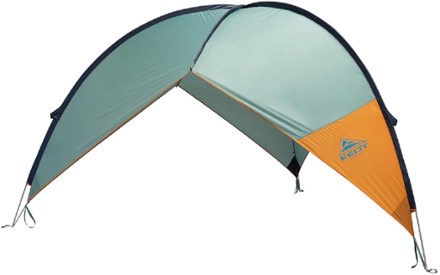 Picnic and Travel shelter Kelty Big Shady 3-Season Sun Shelter Backpacking Camping Protection from high Angle Sun and rain Duffel Carry Bag Included Large 6 Chair Footprint 