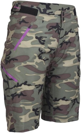 Zoic Navaeh Camo Shorts + Essential Liner - Women's 4