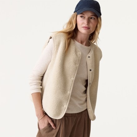 Marine Layer Reversible Sherpa Fleece Vest - Women's 0