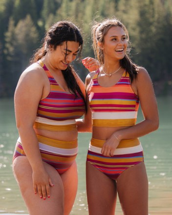 Location Image for Cut Back Crop Swimsuit Top - Women's