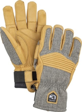 Army Leather Couloir Gloves - Light Grey/Tan - 10