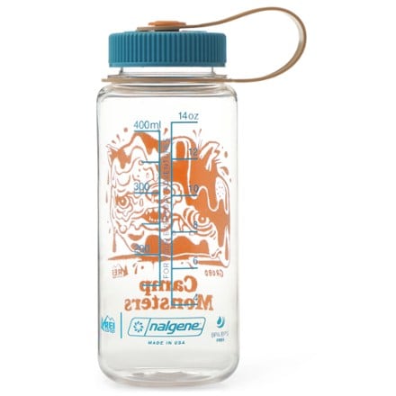 REI Co-op Nalgene Sustain Camp Monsters Wide-Mouth Water Bottle - 16 fl. oz. 1