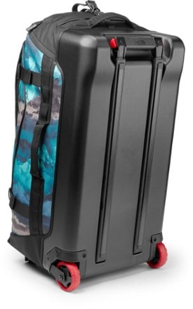 The North Face Rolling Thunder Wheeled Duffel - 30" 3/4 rear view (Jaiden Green Mtn Landscape)