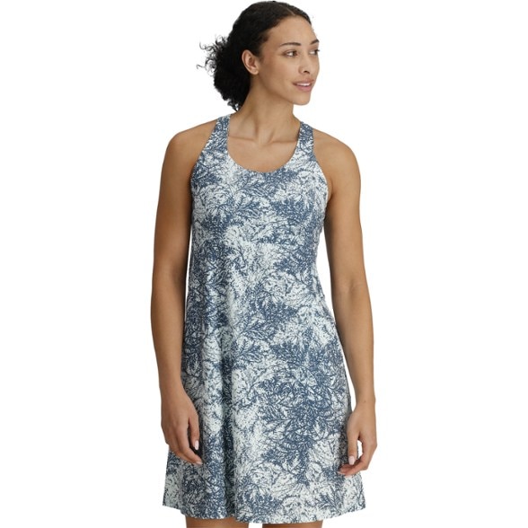 On Body Image of color Pacific Blue Fern Print