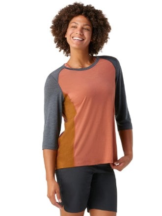 Smartwool Ultralite Mountain Bike 3/4-Sleeve T-Shirt - Women's 1
