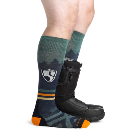 Darn Tough High Fives Over-the-Calf Midweight Ski and Snowboard Socks - Men's 2