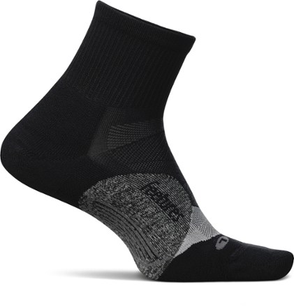 Feetures Elite Light Cushion Quarter Socks Black S
