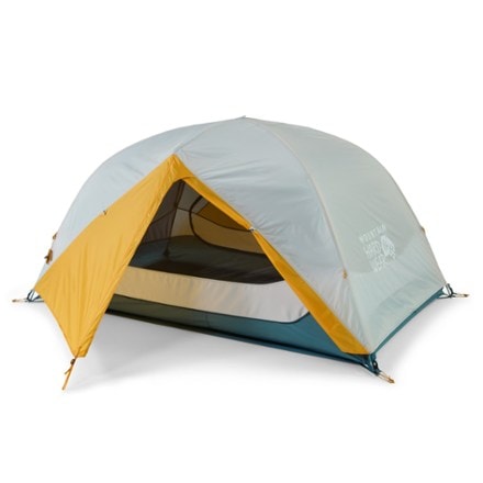Mountain Hardwear Mineral King 2 Tent with Footprint 3/4 front view with rainfly