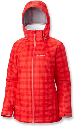 Hood up (Red Hibiscus Plaid)