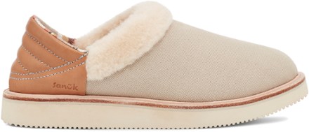 Sanuk Women's Fabric and Leather Slippers