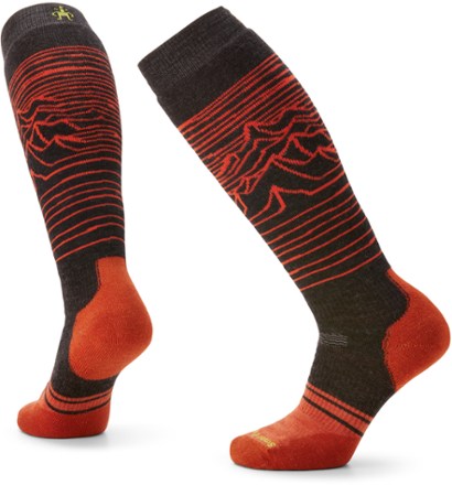 Smartwool Snowboard Full Cushion Iguchi Pattern Over The Calf Socks - Men's 0