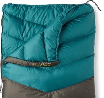 Kelty Galactic 30 Sleeping Bag - Men's - 2020 Head interior  (Peat/Deep Teal)